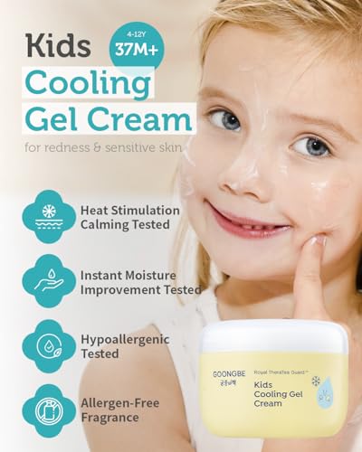 Image of GOONGBE Baby Kids Easy Wash Sun Lotion SPF 30 & Cooling Gel Cream - Zinc Oxide Mineral Sunscreen & 3-Second Soothing Relief - Vegan Hypoallergenic for Sensitive Skin, 2.11oz & 3.38oz