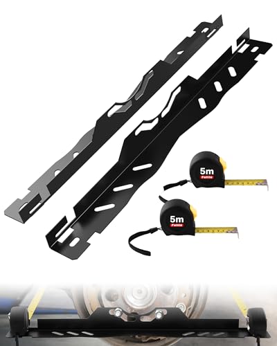 Wheel Alignment Tool Kit 2Pcs, Heavy Duty Toe Alignment Tool Plates with Tape Measures, Car Front End Alignment Tool Companion for Camber Alignment, Fast Accurate DIY Toe Alignment, No assembly, Black