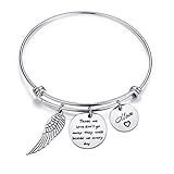 Zuo Bao Memorial Bracelet In Memory Of Dad Mom Sympathy Gift Those We Love Don't Go Away They Walk Beside Us Every Day Loss Jewelry for Her (In memory of mom)