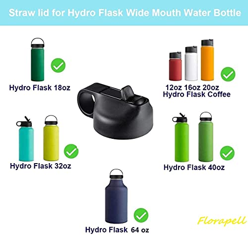 Fen Yun Stro Deksel voor Hydro-Flask Brede Mond, Stro Deksel voor 32 oz 4 oz Brede Mond, Rieten Deksel voor Hydro Flask… - Image 5