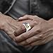 WKXZMTR Freemason Symbol Jewelry Masonic Ring for Men Punk Masonic Jewelry Freemason Fan Gifts Religious Amulet Ring Mason Jewelry (Freemason Rings P-8)