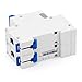 Baomain Miniature Circuit Breaker 2-Pole 63A NXB-63 DZ47-63 C63 400VAC, DIN Rail Mount MCB 2P, for Electrical Distribution and Lighting Circuits