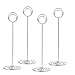 Radezon 10 Pack 8.75 inch Tall Table Number Holders Place Card Holder Table Picture Holder Wire Photo Holder Clips Picture Memo Note Photo Stand (Silver)