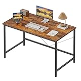 Mericonia Computertisch, 80 x 50 cm Kleiner Schreibtisch Studierschreibtisch für kleinen Raum, Moderner einfacher PC-Schreibtisch, Braun