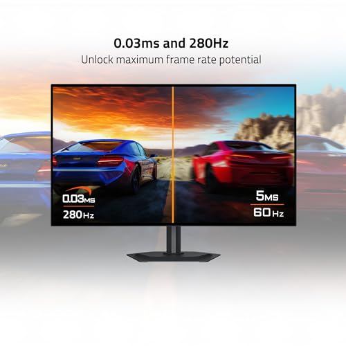 Image of GIGABYTE - MO27Q2A - 27 inch QD-OLED Gaming Monitor - QHD 2560x1440-280Hz - 0.03ms GTG - AMD FreeSync Premium Pro, G-SYNC Compatible - Type-C KVM - HDMI, DP, Type-C - Height and Tilt Adjustable - Black
