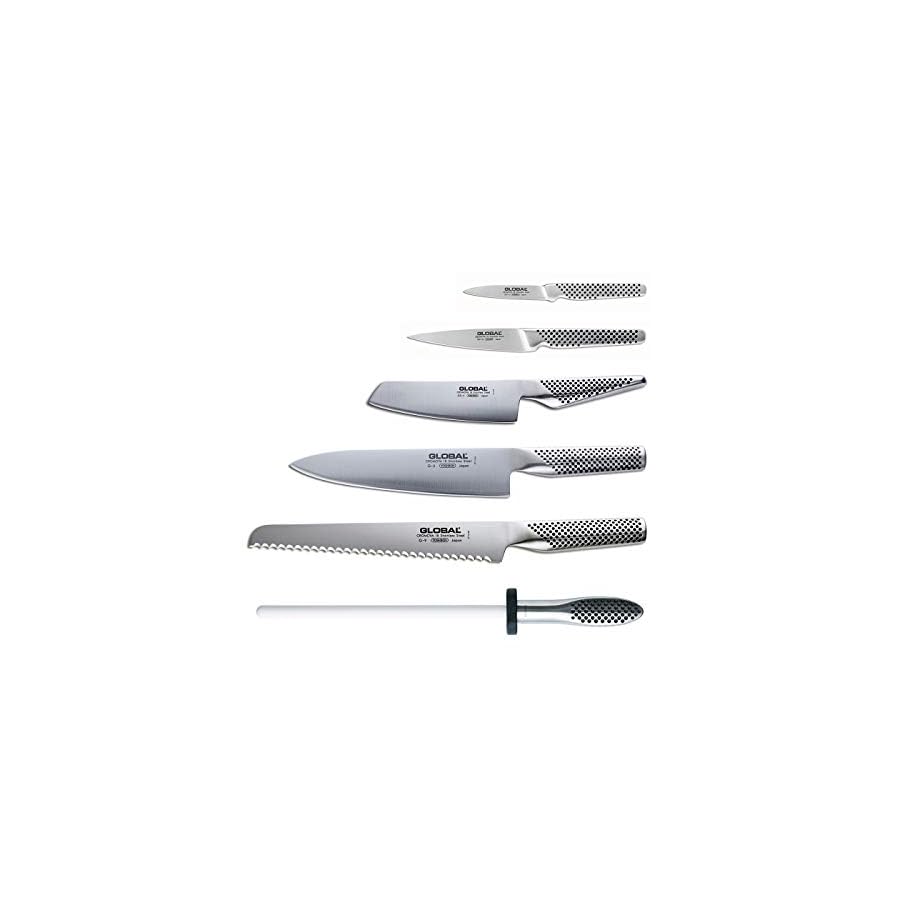 Global Takashi 7 Piece knife Block Set