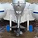 Hopky 10'' Boat Launching Wheels 350 LBS Loading Capacity Inflatable Boat Launch Stainless Steel Wheels for Sailing Boat Rowing Boat and Inflatable Dinghy Boat