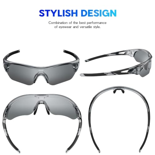 Image of BEACOOL Polarized Sports Sunglasses for Men Women Youth