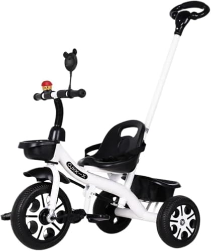 Breaklock1〜6 歳向け子供乗せ自転車 三輪車 キックバイク 手押し棒付き 調節可能シート付き 軽量で組み立て簡単な赤ちゃん用おもちゃ 乗用玩具O7