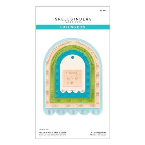 Make a Wish Arch Labels Etched Dies from The Monster Birthday Collection