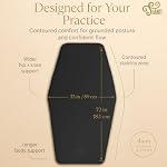 Shanti Diamond Series Yoga Mat - Diamond Shape to expand your Practise, UltraGrip surface, 4mm of High dencity Cushioning for, Yoga, Pilates, Stretching & Home fitness.