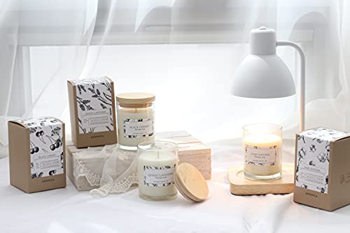 Aronica Pure Candle, Flower Cotton Scent, 7.05Oz / 200G, Natural Soy Wax Candles With Cotton Wick, Clean Linen Fragrance #TOP5