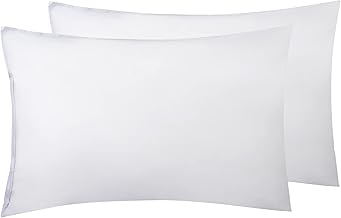 Elaine Karen 2-Pack Vinyl Pillow Protectors - Standard Size Zippered Pillow Covers - 100% Waterproof, Bedbug Proof - Washable and Reusable Pillow Encasement Covers