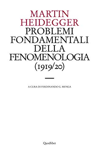 Problemi fondamentali della fenomenologia