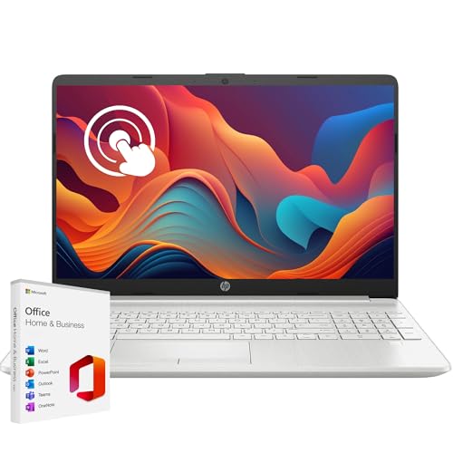 HP Newest Pavilion 15.6" HD Touchscreen Laptop with Microsoft Office Lifetime License, 16GB RAM, 512GB SSD Storage (256GB PCIe with 256GB P500 External SSD), Intel 6-Core i3 Processor, HDMI, Win 11