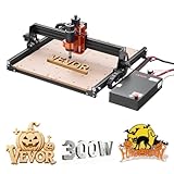 VEVOR CNC Router Machine, 300W Spindle, 3-Axis Wood Engraving Milling Machine, with 15.75 x 15.75 x 2.36 in Working Area, Offline Controller, Aluminum Alloy Structure, for Wood Acrylic Carving Cutting