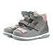 Memo Anna Supportive AFO Brace-Like Orthopedic Mary Jane Shoe, Grey/Pink, 30 (13 M US Little Kid)