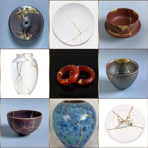 Kintsugi Repair Kit Gold, Gold Glue for Ceramics and Porcelain Repair, kintsugi Kit Repairs Your Meaningful Ceramics, Perfect for Beginners Restoring Meaningful Gifts - Thumbnail 4