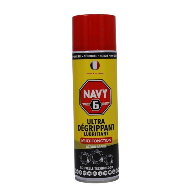 StopSel Navy 6 - Dégrippant Marin Anti-Corrosion 650 ML | Lubrifiant Moteur, Chaînes, Écrous | Débloque, Protège & Nettoie | Formule Anti-Sel Spécial Environnement Marin