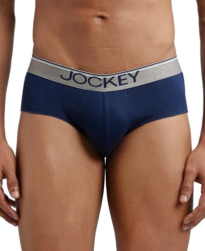 Image of Jockey 8037 Men's Super Combed Cotton Solid Brief with Ultrasoft Waistband (Pack of 2)