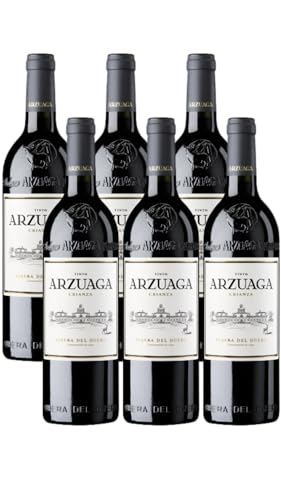 Arzuaga Crianza – Vino Tinto D.O. Ribera del Duero | Pack de 6 Botellas (75 cl) | Envío Gratis | Elegancia y Carácter de Viñedos Centenarios