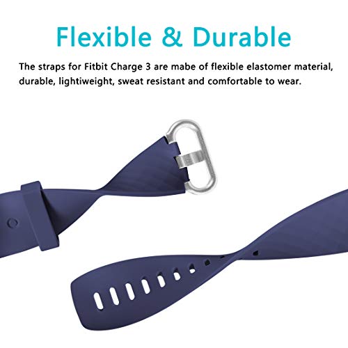 Faliogo 2 Pack Replacement Bands Compatible with Fitbit Charge 3 Bracelet/Fitbit Charge 4 Bracelet - Image 4