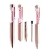 Dynamic Liquid Sand Pen - 5 Pcs Metal Pen Refills, Bling Black Ink +10Pcs 2.75'' Ballpoint Pen Refills (5 Color)