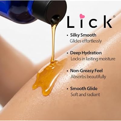 LICK Chocolate Covered Strawberry Indulgent Scented Body Oil Absorbent Daily Hydration with Almond Oil & Vitamin E 4 oz