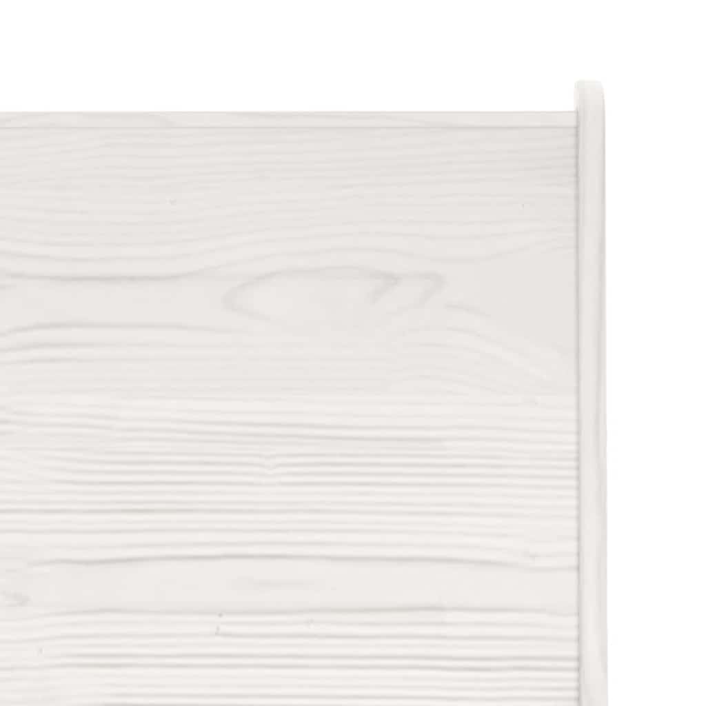 vidaXL Panca Angolare 151 cm in Pino Massello Bianco