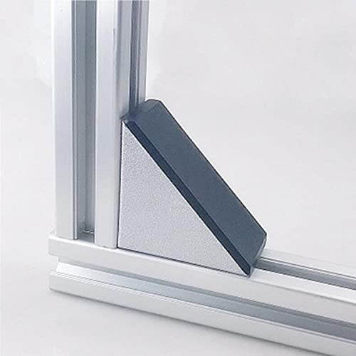 Raccord connecteur angle noir 3030 4040 fixation profilé aluminium avec cache