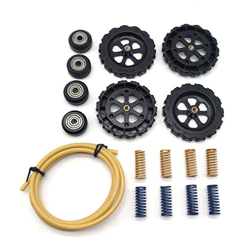 Lysee 3D Printer Parts & Accessories - 625ZZ Wheel Roller Bearing Kit with Nut + 1025 Springs + 24mm Tube Kit for 3D Printer VH99 - (Color: Black)