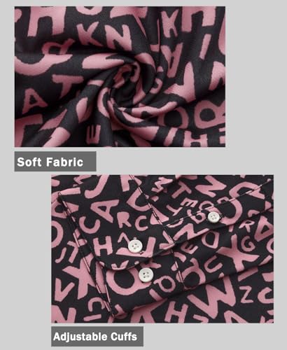 KYKU Mens Long Sleeve Shirt: Fashion Button Down Casual Shirts for Men with Pocket 7