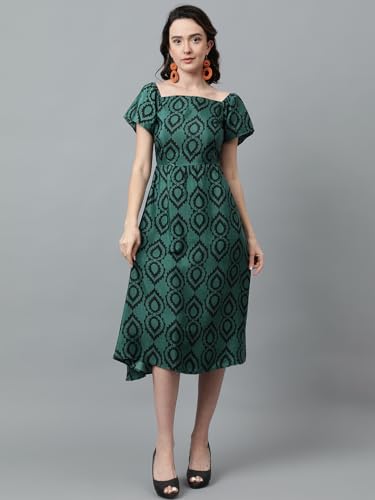 Image of KOTTY Women's Fit and Flare Multicolor Dress