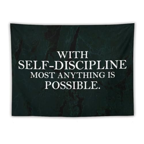 Tapiz para colgar en la pared de 60 x 80 pulgadas que decora zonas amplias con frases de exito