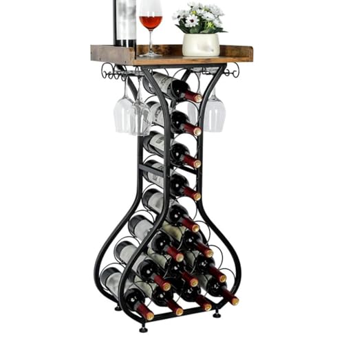 Soporte de vino de piso, minimalista y moderno miniatura 1