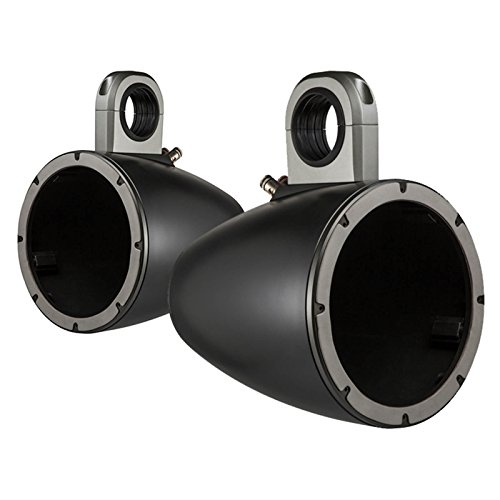 Image of KICKER Marine 8 inch LED Tower System (Black) Includes 41KMLC Remote