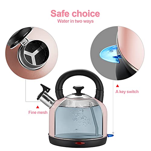 Hervidor eléctrico YiiMO 2L acero inoxidable con termómetro miniatura 7