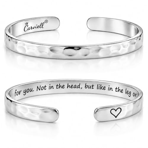 Carviell Cuff Bracelet Funny Gifts for Women Sister Cousin Best Friend Bracelet Bestie Gifts Bff Bracelets for Teens Funny Jewelry