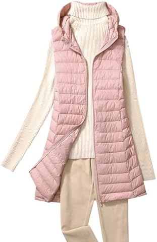 Gilet Piumino Donna Leggero | Imbottito In Piuma | Smanicato Trapuntato | Per Inverno E Sottogiacca - Foto 7