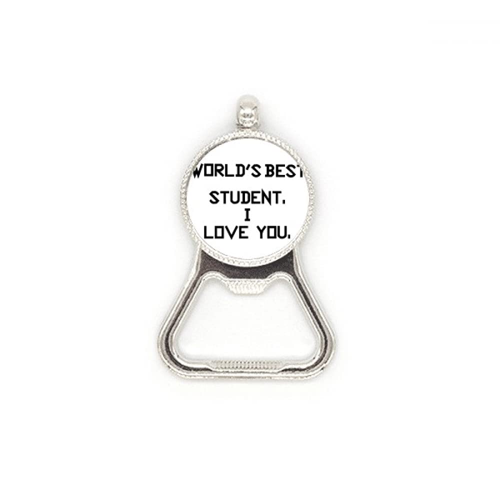 Décapsuleur en acier inoxydable durable message I Love You ouvre-bouteille