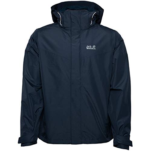 Jack Wolfskin ARLAND 3IN1 M 3-in-1-Jacke Wasserdicht Winddicht Atmungsaktiv, Giacca 3 in 1 Uomo, Blu Notte, XXL