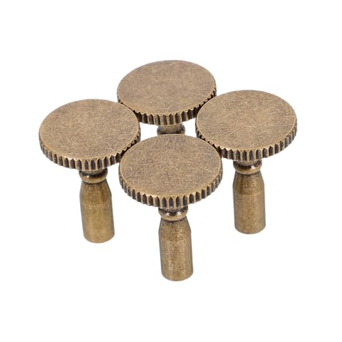 SOLUSTRE Stylish 4pc Chrome Lamp Knob Switch Replacement for Chandeliers Wall Table Lamps