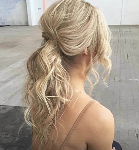 Wxhwcx Long Blonde Natural Curly Synthetic Lace Front Wig For Women Free Part Heat Resistant Fiber Glonden Blonde Lace Front Wig Daily Party Wig #TOP3