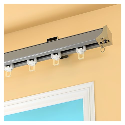Tringle à rideau de plafond robuste de 290 cm, tringle coulissante à montage mural et au plafond pour séparateur de pièce, rideaux de douche, couleur...
