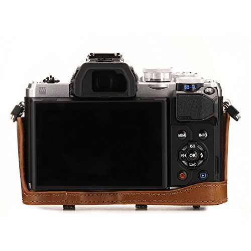 Estuche de cuero para cámara Olympus OM-D E-M10 Mark III miniatura 5