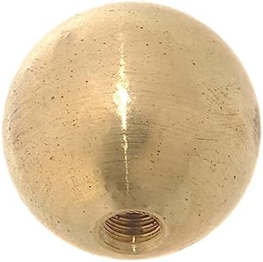 B&P Lamp® 1" Diameter Brass Ball Finial, 1/4-27F, Unf image 4