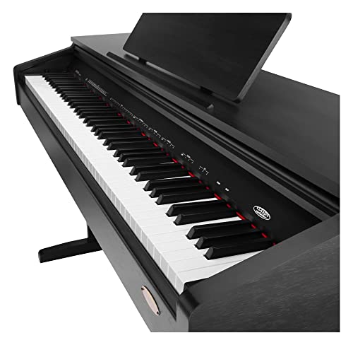 Classic Cantabile DP-210 SM Piano Numérique – 88 touches clavier mécanique à marteaux – E-Piano avec USB to host, 3… - Les Beatles, Paul McCartney, John Lennon, RIngo Starr, George Harrison Classic Cantabile DP-210 SM Piano Numérique - 88 touches clavier mécanique à marteaux - E-Piano avec USB to host, 3… – Image 4