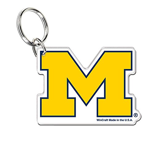 Porte-clés en acrylique University of Michigan NCAA idée cadeau idéal fan sport