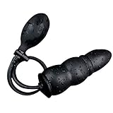 Black Soft Silicone Squeeze to Increase Power Realistic Classic Dick Plug's Unisex