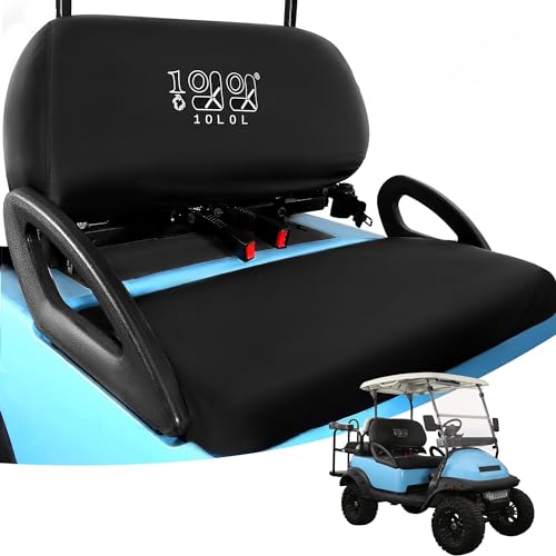 10L0L Housse de siège de voiturette de Golf Noir imperméable pour siège 2 Personnes, Housse de siège de voiturette de Golf pour Yamaha EZGO TXT RXV Club...